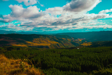 Paisagem das montanhas Serra Catarinense Rancho Queimado Santa Catarina Brasil Beleza Viagem Turismo Lazer