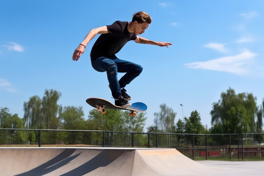 Man on skateboard (AI Generated)