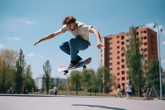 Man on skateboard (AI Generated)