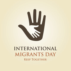 Fototapeta premium International Migrants Day Vector Illustration Design