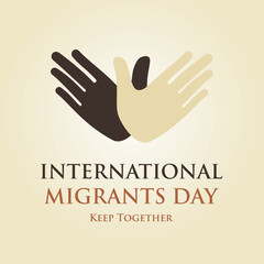 International migrant day poster design