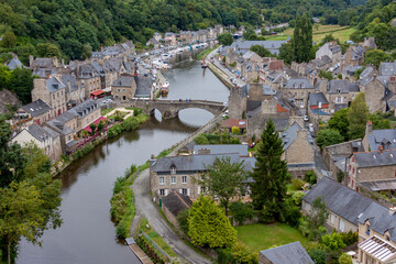 Blick auf Dinan, Bretagne