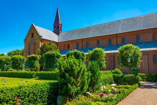 Sor&ouml; Klosterkirke viewed during a sunny day in Denmark