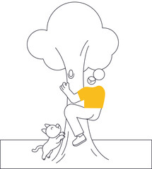 being chased by a dog, for illustration the website is under construction