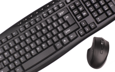keyboard with a mouse on a transparent background ...