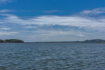 Fototapeta na wymiar The Chiriqui River just before it enters the Gulf of Chiriquí, Panama