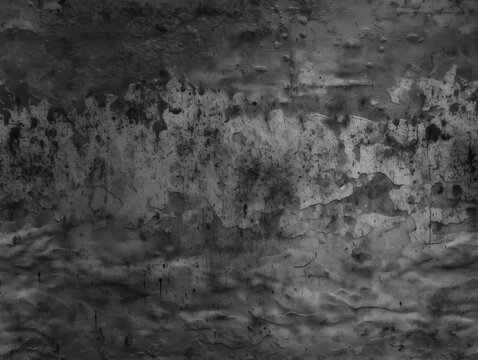 Dramatic concrete wall texture cement grunge seamless background created with Generative AI technology © Denis Darcraft