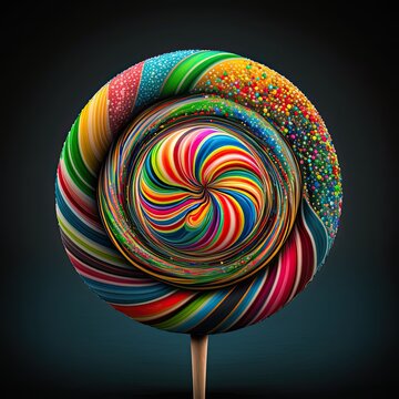 Colorful lollipops