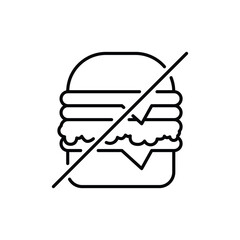 diet icon. outline icon