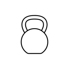 weightlifting icon. outline icon