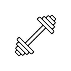 dumbbell icon. outline icon