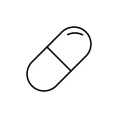 capsule icon. outline icon