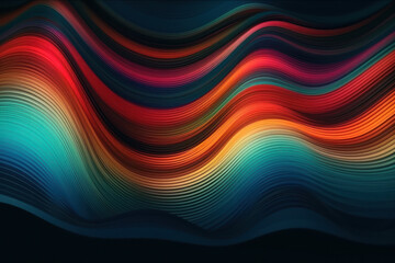 Abstract Wave Stripe Design
