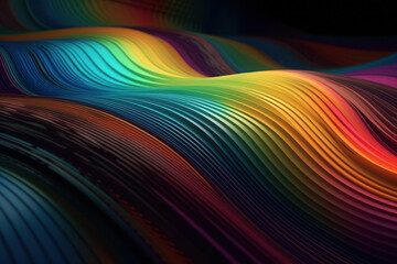 Colorful Wave Stripes Background