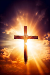 cruz de jesus cristo, simbolo da páscoa cristã