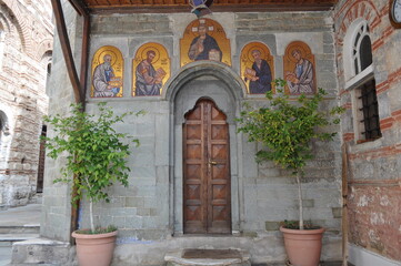 Fototapeta na wymiar The Monastery of Osiou Grigoriou is a monastery built on Mount Athos 