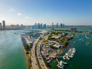  Aerial photo Watson Island Miami Beach circa 2023