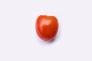 fresh tomatoes on a white background