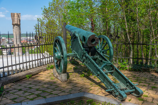 Cannon at Skobelev park in Pleven