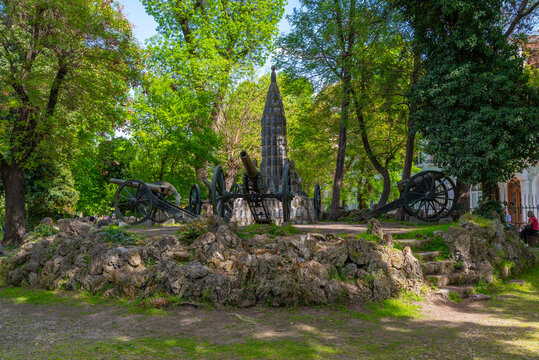 Cannon at Skobelev park in Pleven