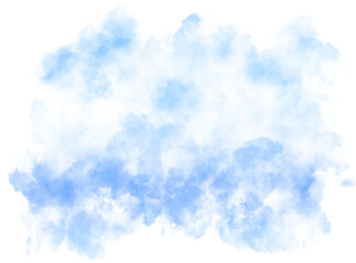 Blue Gradient Smoke Abstract Shape