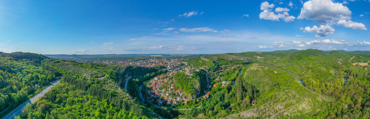 Panorama view of the bulgarian city lovech