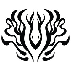 Creature tribal tattoo gothic art