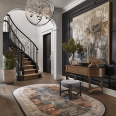 Grand Entryway of a Luxurious Home