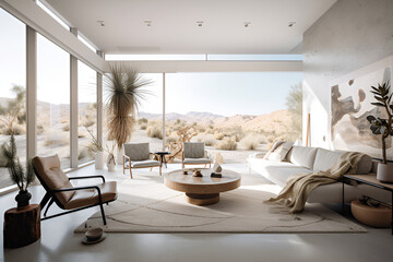 Modern Desert Living Room Interior