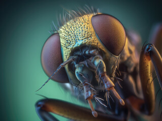 Generative AI Macro of a fly