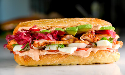 Buffalo Chicken Hoagie with Spicey Mayo