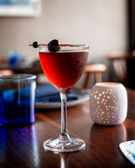 Refreshing Cocktail in a resturant setting