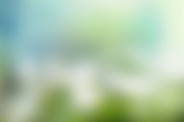 Blured background. Abstract defocus gradient color background in blue and green spring shades for creative needs, design concepts, wallpapers, web, presentations and prints.