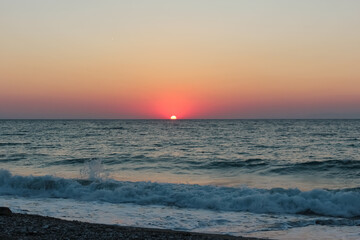 Fototapeta premium Sunset on Soroni Beach