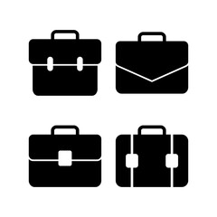 Briefcase icon vector illustration. suitcase sign and symbol. luggage symbol.