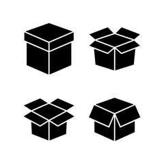 Box icon vector illustration. box sign and symbol, parcel, package
