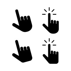 Fototapeta premium Hand cursor icon vector illustration. cursor sign and symbol. hand cursor icon clik