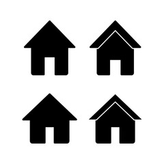 Home icon vector illustration. House sign and symbol