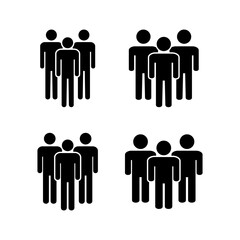 People icon vector illustration. person sign and symbol. User Icon vector