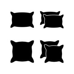 Pillow icon vector illustration. Pillow sign and symbol. Comfortable fluffy pillow