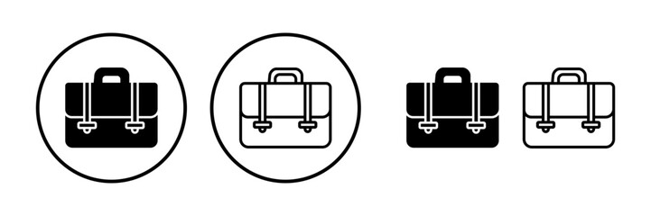 Briefcase icon vector. Portfolio vector icon. suitcase icon