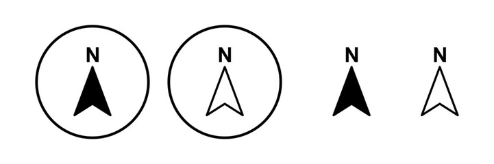 Compass icon vector. navigation icon