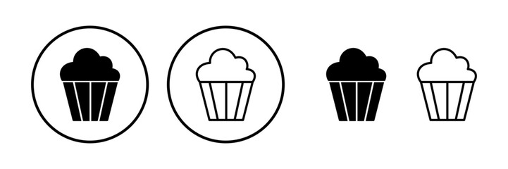 Cup cake icon vector. cake icon. bakery. muffin