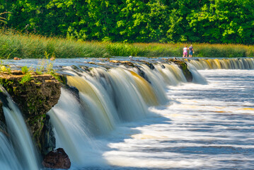 Venta waterfall at Latvian village Kuldiga