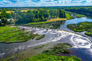 Venta waterfall at Latvian village Kuldiga