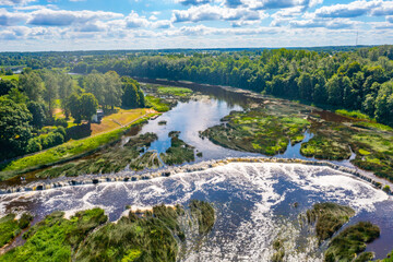 Venta waterfall at Latvian village Kuldiga