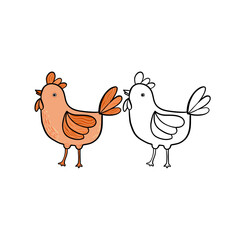 hen and chicken