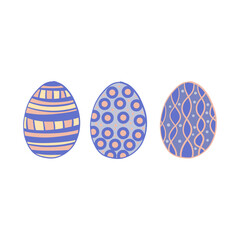 set of eggs with ribbon