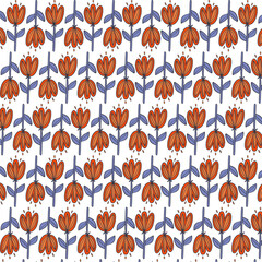 seamless pattern with flowers