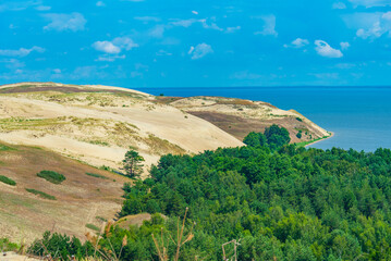 Nagliai dune at Curonian spit in Lithuania